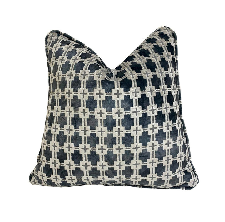Clarke &amp; Clarke - Maui - Slate - Designer Velvet Cushion Cover Throw Pillow Designer Home Decor