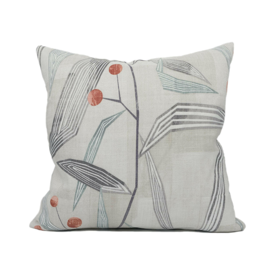 Harlequin - Entity - Seaglass / Taupe - Stunning Geometric Angular Floral Cushion Cover Throw Pillow Designer Home Décor.