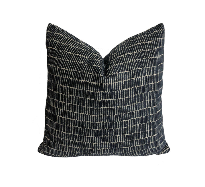 Scion - Hikari - Midnight - Japanese-Inspired Graffiti Cushion Cover - Velvet Feel Throw Pillow - Handmade Designer Home Decor.