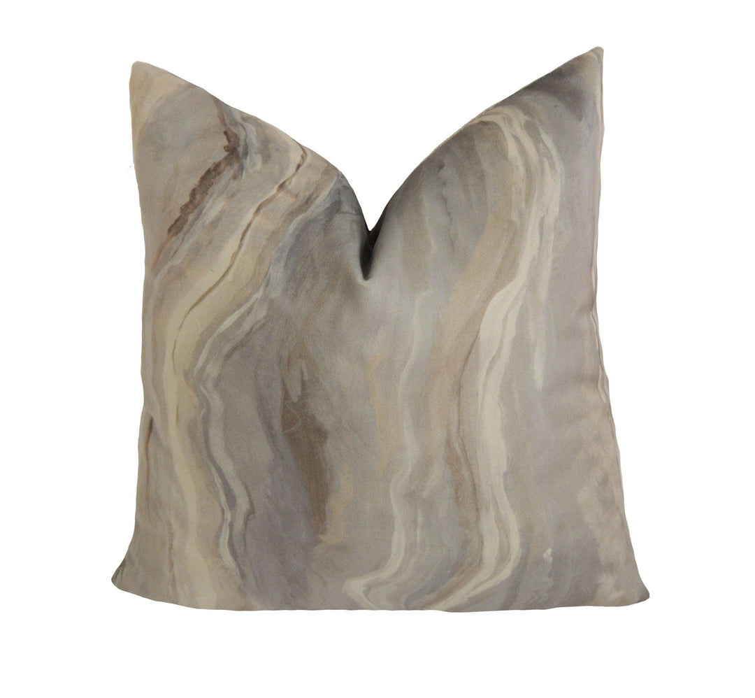 Prestigious - Lava - Alabaster - Marbled & Metallic Luxurious Velvet Cushion Cover - Handmade Throw Pillow Designer Home Decor.