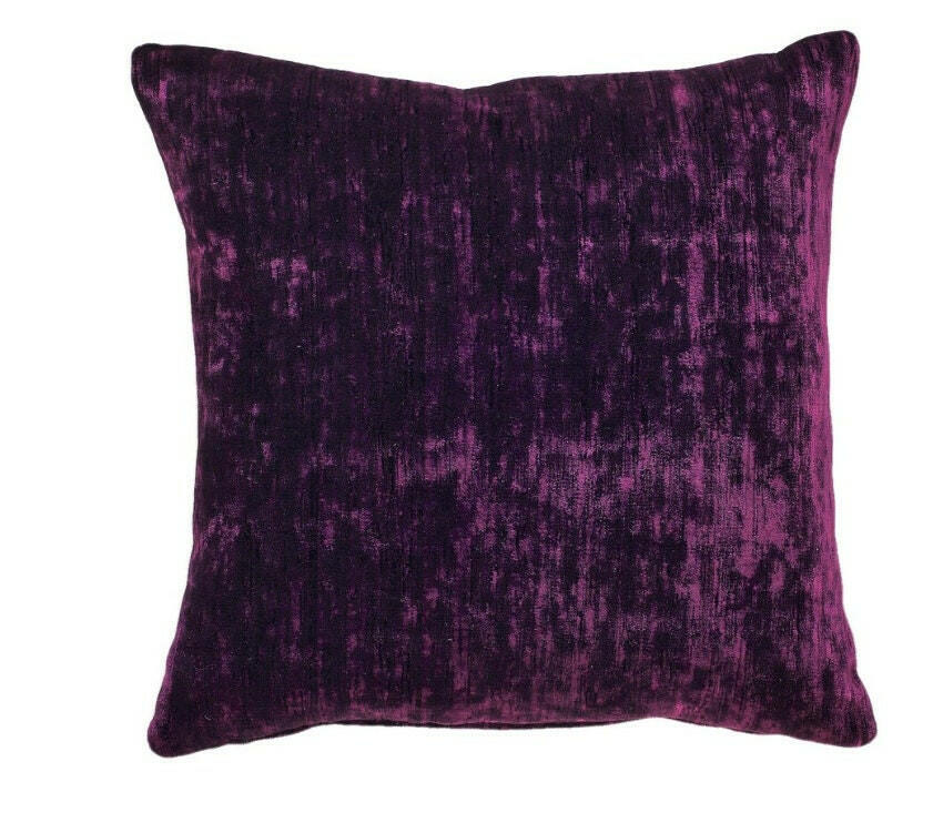 Sanderson - Icaria - Blackcurrant - Sumptuous Velvet Cushion Cover Throw Pillow Designer Home Decor.