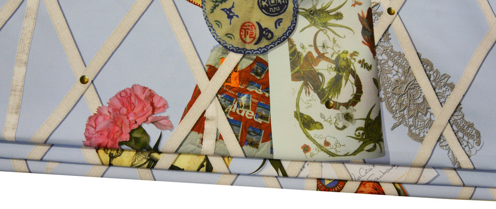 Designers Guild / Christian Lacroix - Souvenir Ciel - Made To Measure Professionally Made Roman Blind.