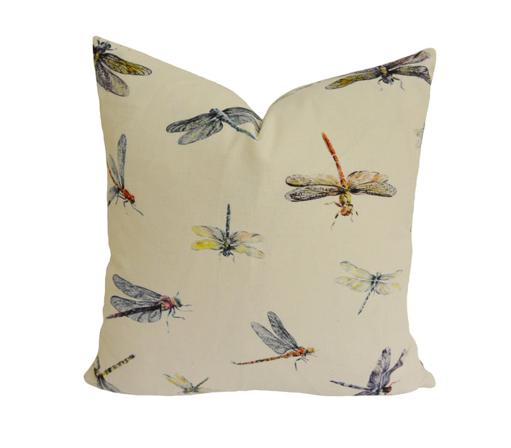 Clarke &amp; Clarke x Studio G - Dragonflies - Cream - Cushion Cover Pillow Throw Home Decor