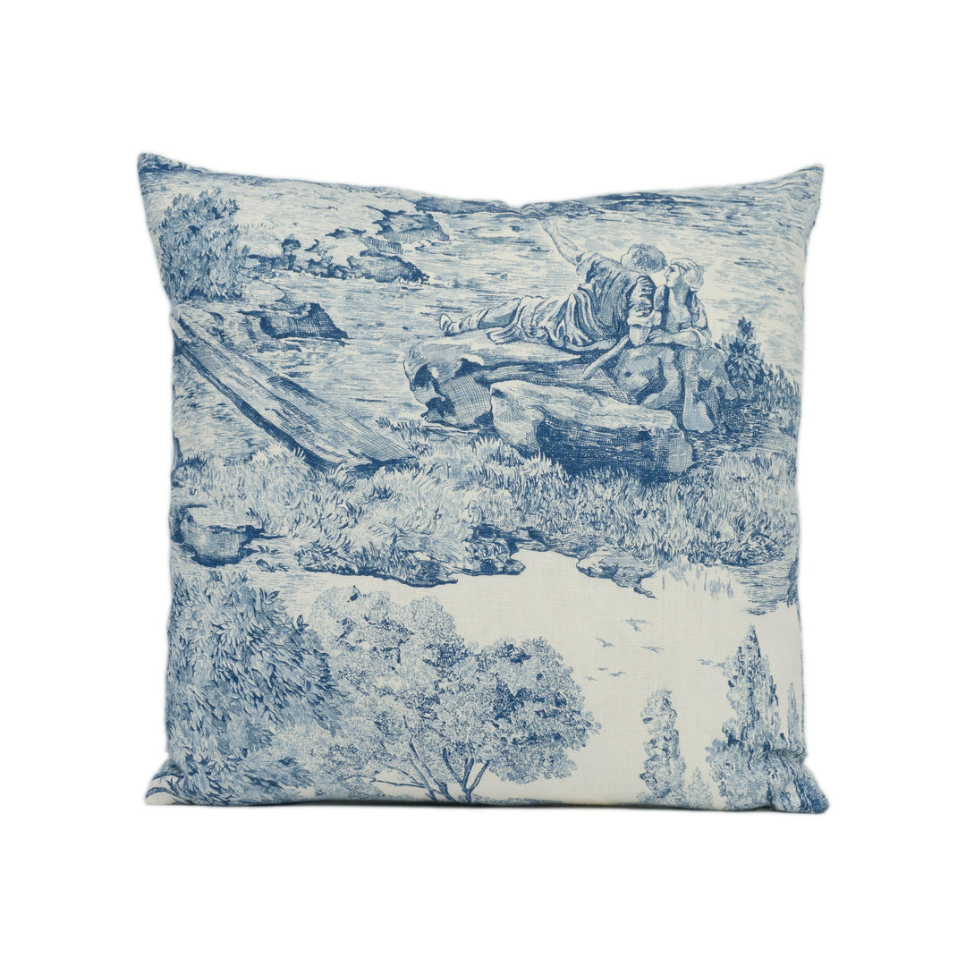 Zoffany - Le Temple De Jupiter - Beautiful Antique Old World Toile Cushion Cover - Handmade Throw Pillow - Designer Home Décor.