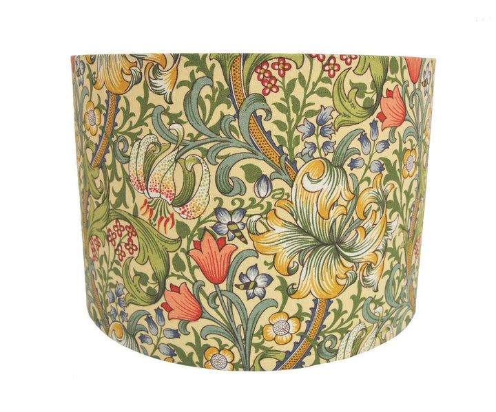 William Morris - Golden Lily - Green / Gold - Lampshade Stunning Handmade.