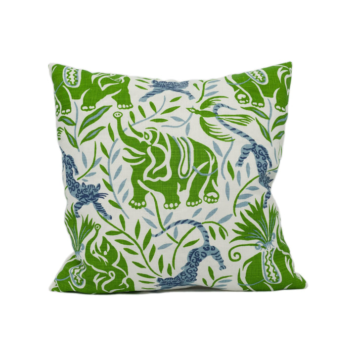 Christopher Farr - La Jungle - Prato - Raoul Dufy Inspired Exotic Wildlife Cushion Cover - Handmade Throw Pillow - Designer Home Décor.