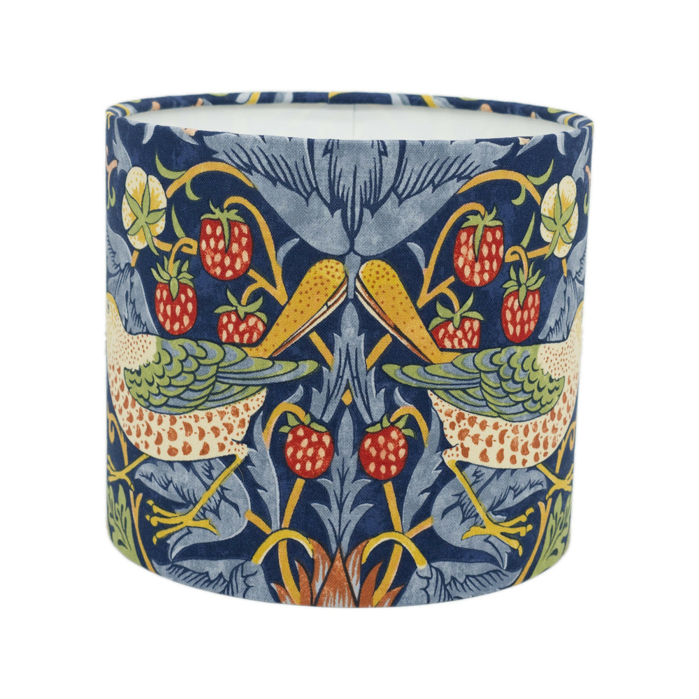 William Morris - Strawberry Thief - Indigo/Mineral - Lampshade Stunning Handmade.