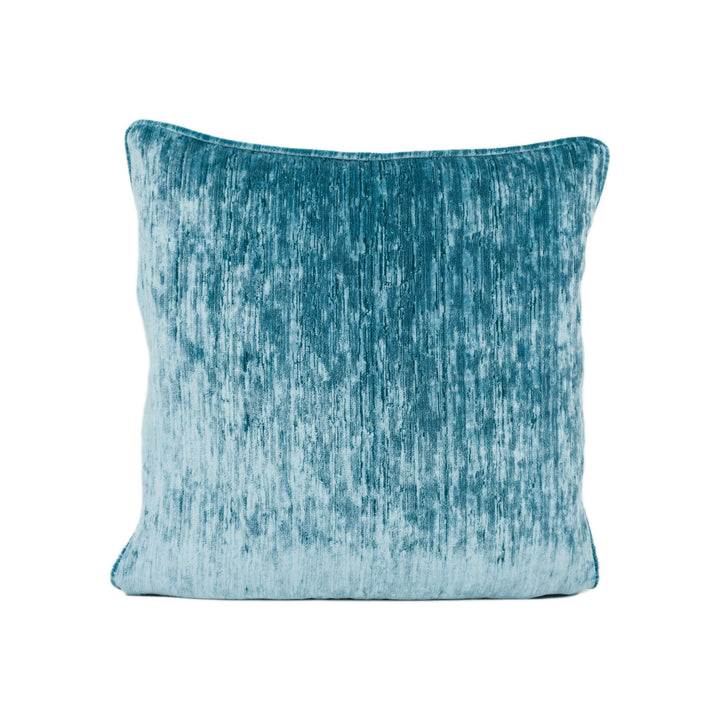 Sanderson - Icaria - Turquoise - Sumptuous Piped Velvet Cushion Cover Handmade Throw Pillow Designer Home Décor.