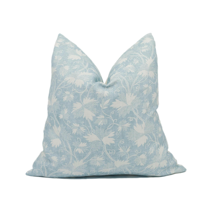 Thibaut - Chester - Seaglass - Bright Floral Batik Inspired Cushion Cover - Handmade Throw Pillow - Designer Home Décor.