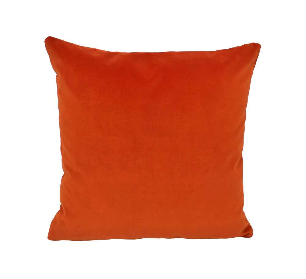 Designer Velvet Stunning Orange Cushion Cover Throw Pillow Home Decor.