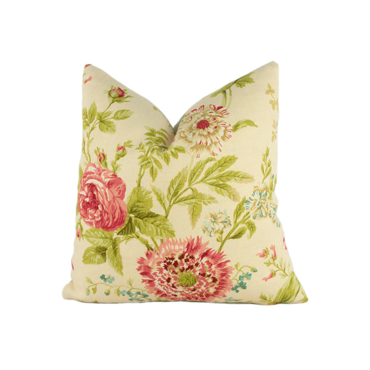 Sanderson - Elouise - Willow / Pink - Stunning Designer Cushion Cover Home Décor Throw Pillow.