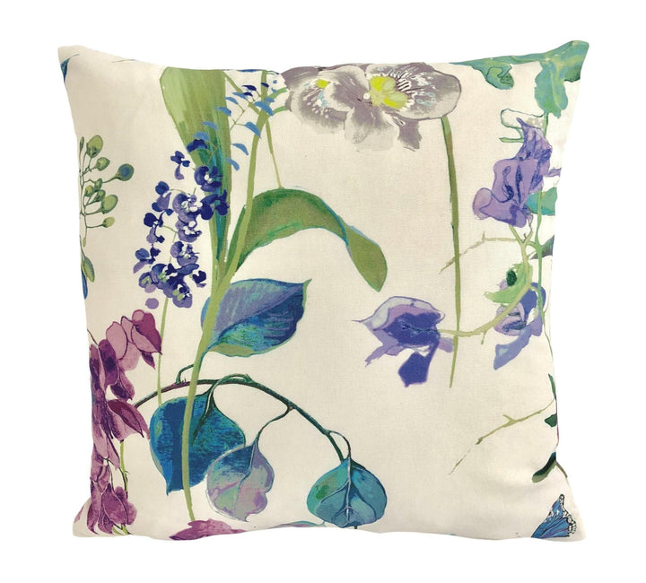 Prestigious - Bougainvillea - Wisteria - Delightful Floral Botanical Cushion Cover - Handmade Throw Pillow - Designer Home Decor.