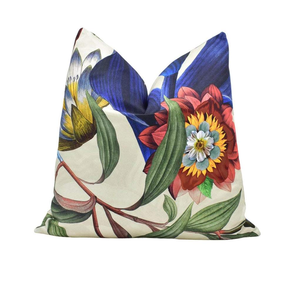 Designers Guild x Christian Lacroix - Atlantis - Aube - Dreamlike Abstract Floral Cushion Cover - Striking Botanical Pillow Cover Colourful.