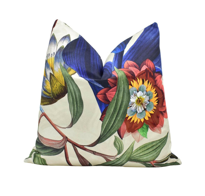 Designers Guild x Christian Lacroix - Atlantis - Aube - Dreamlike Abstract Floral Cushion Cover - Striking Botanical Pillow Cover Colourful.