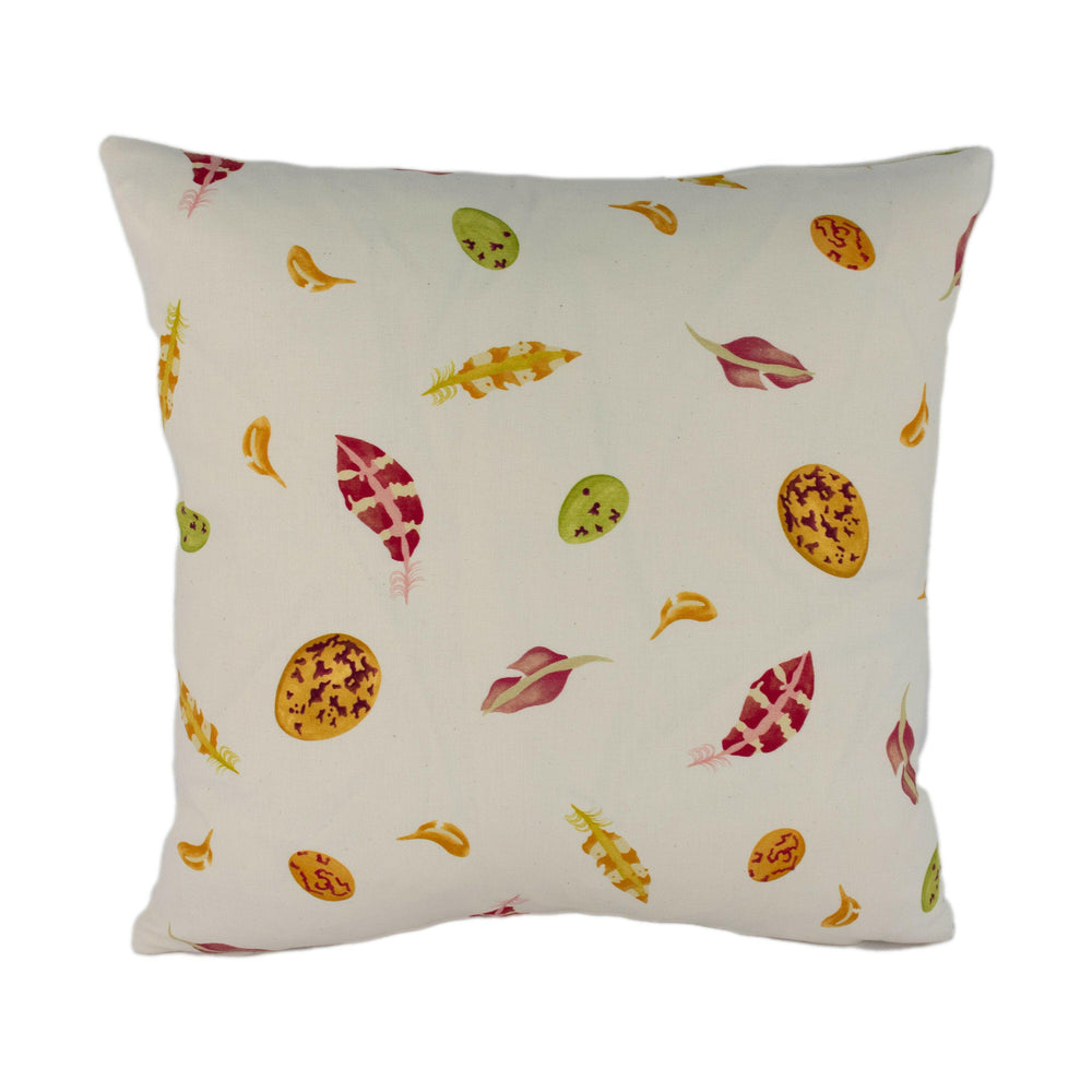 Sanderson / Emma Bridgewater - Egg & Feather - Lion Yellow / Red - Stunning Designer Cushion Cover Throw Pillow Home Decor.