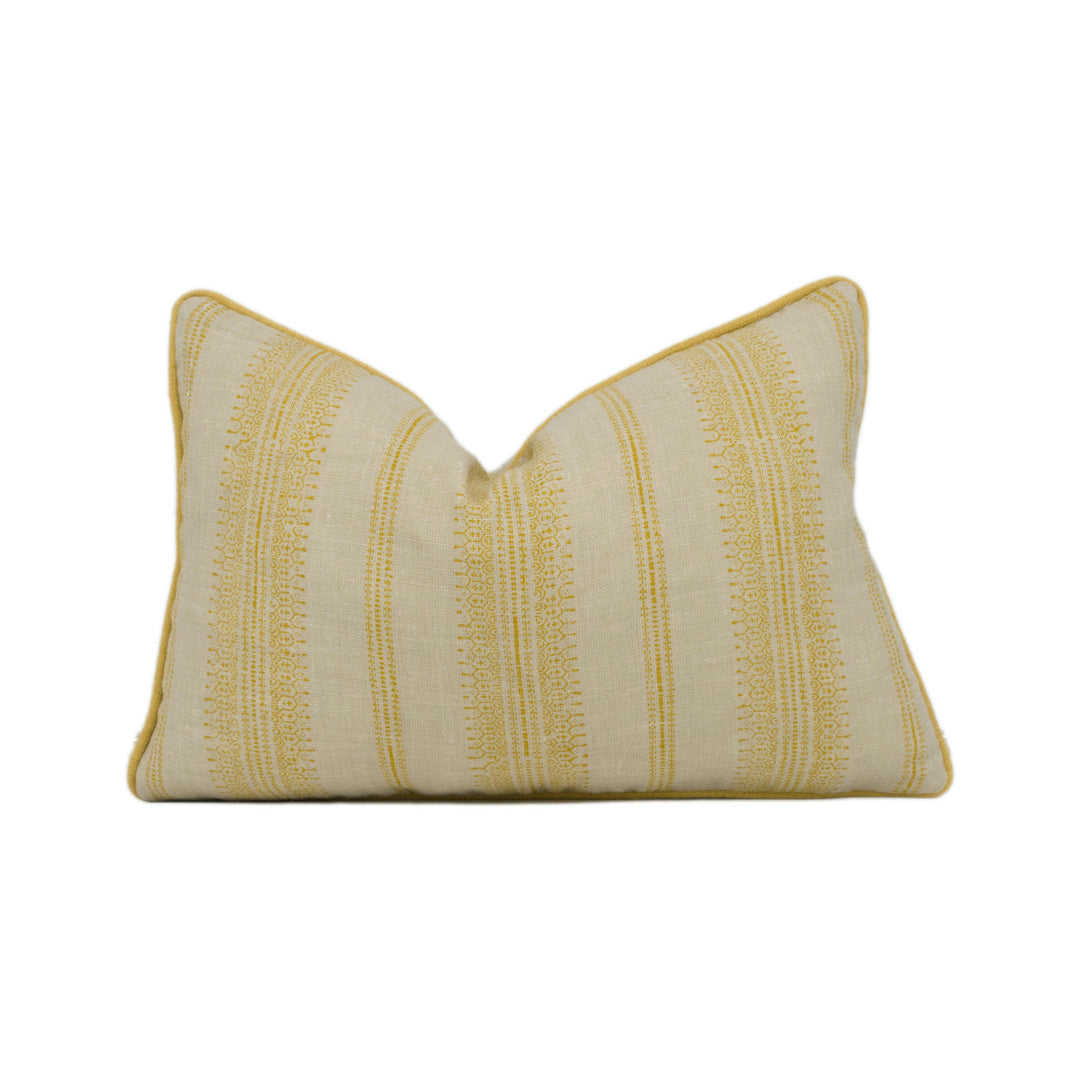 Kate Forman - Camille - Saffron - Stunning Piped Cushion Cover Handmade Throw Pillow Designer Home Décor.