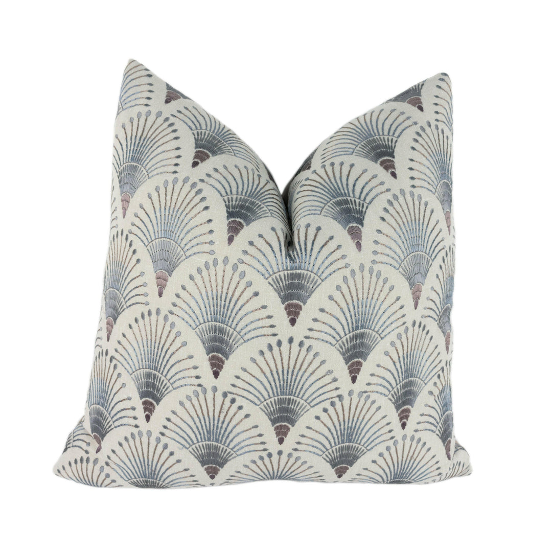 Iliv - Camille - Steel - Stunning Designer Embordered Cushion Cover Throw Pillow Home Decor.