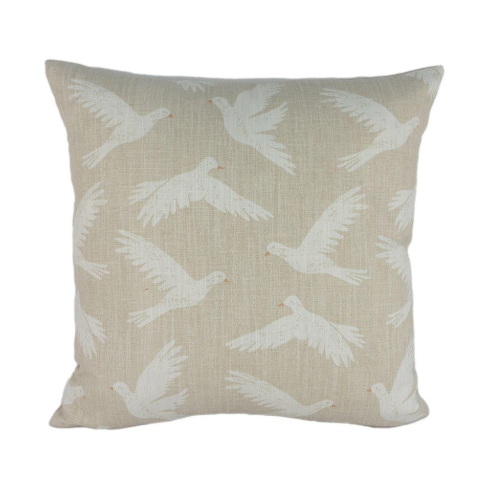 Sanderson - Paper Doves - Linen - Cushion Cover Throw Pillow Designer Home Decor.