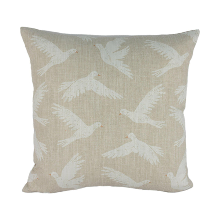 Sanderson - Paper Doves - Linen - Cushion Cover Throw Pillow Designer Home Decor.