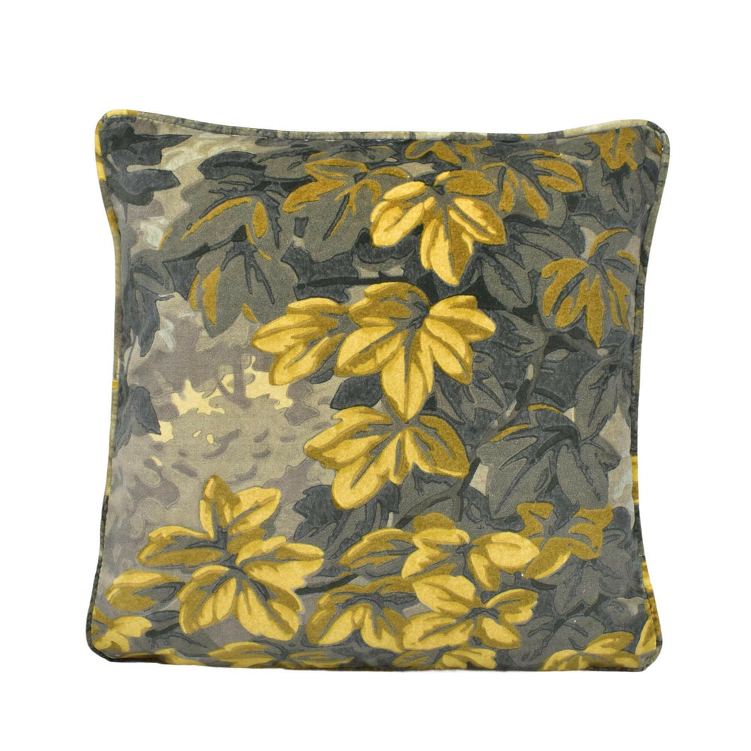 Zoffany - Richmond Park Velvet - Nightfall - Dark Moody Foliage Designer Velvet Cushion Cover - Luxury Throw Pillow - Handmade Home Decor.