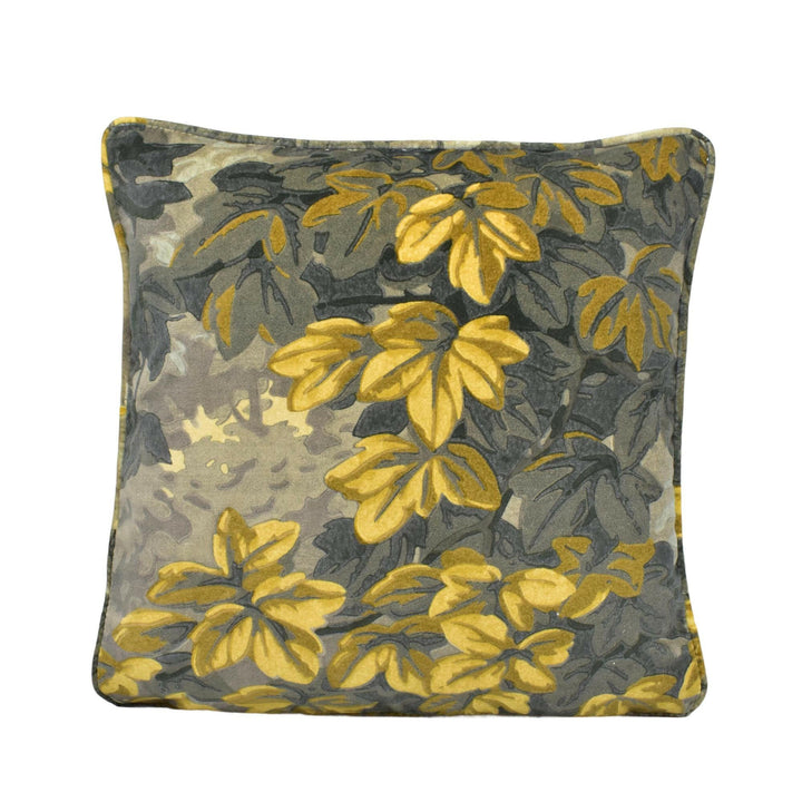 Zoffany - Richmond Park Velvet - Nightfall - Dark Moody Foliage Designer Velvet Cushion Cover - Luxury Throw Pillow - Handmade Home Decor.