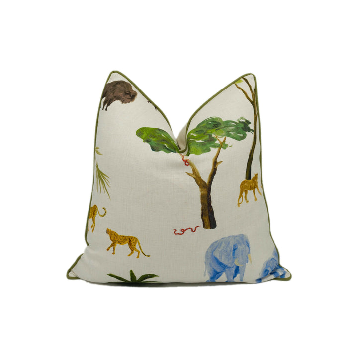 Andrew Martin - Noah - Multi - Piped Stunning Cushion Cover - Designer Throw Pillow Luxury Handmade Deoc.