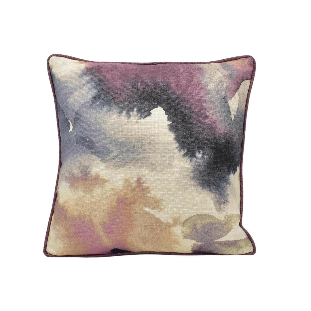 Harlequin - Flores -  Damson / Viola / Blush - Elegant Abstract Watercolour Floral Designer Cushion Cover Luxury Throw Pillow Handmade Home.