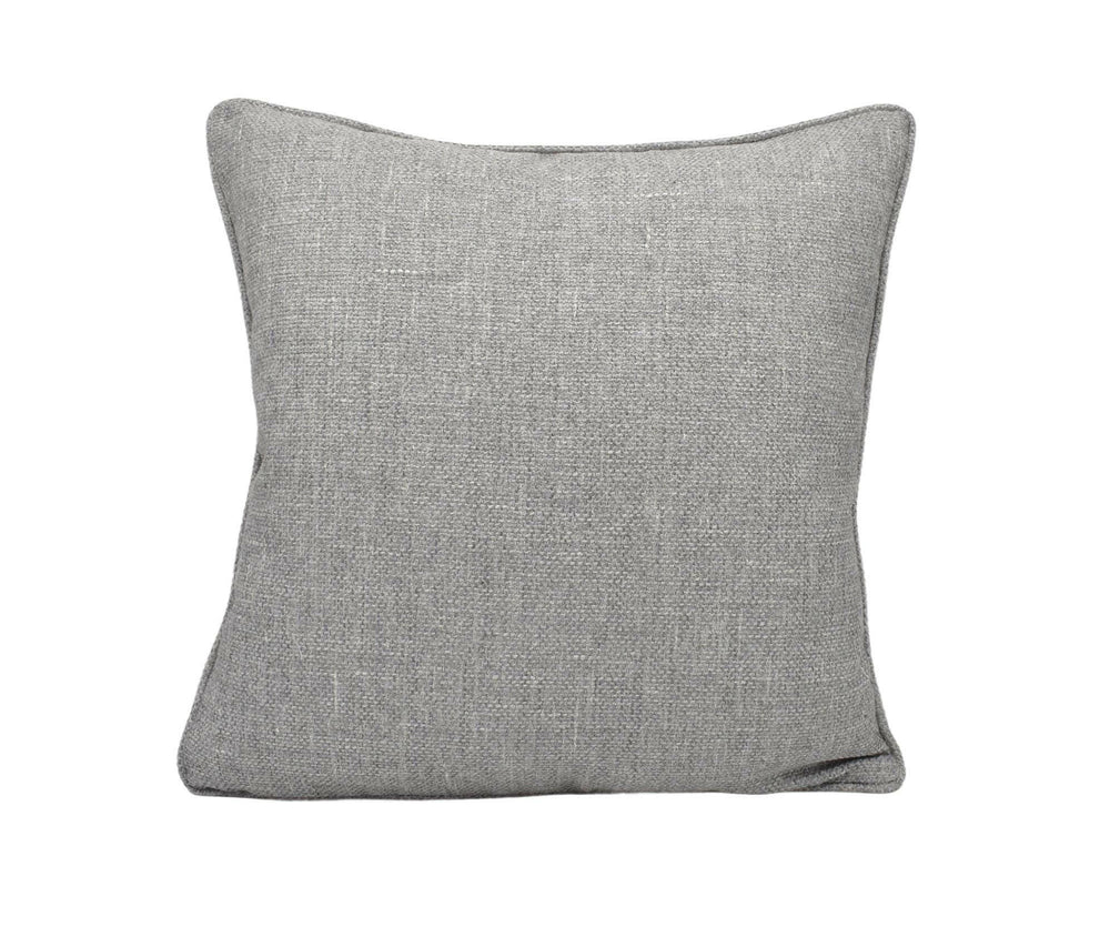 Jane Churchill - Rosmar - Charcoal - Soft Woven Plain Designer Cushion Cover - Harmonious Grey Textured Yarn Pillow Cover - Sophisticated.