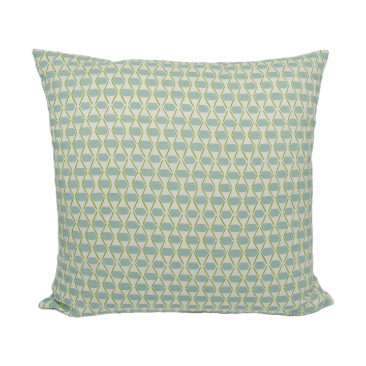 Thibaut - Denver - Spa Blue and Green - Whimsical Geometric Cushion Cover - Handmade Throw Pillow -Designer Home Décor.