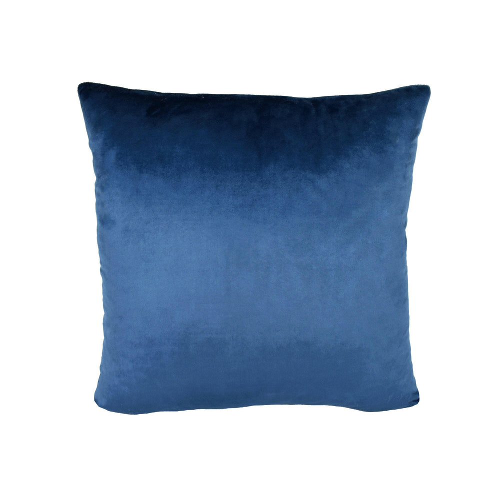 Stunning Designer Indigo Velvet Cushion Cover - Handmade Throw Pillow Designer Home Decor.