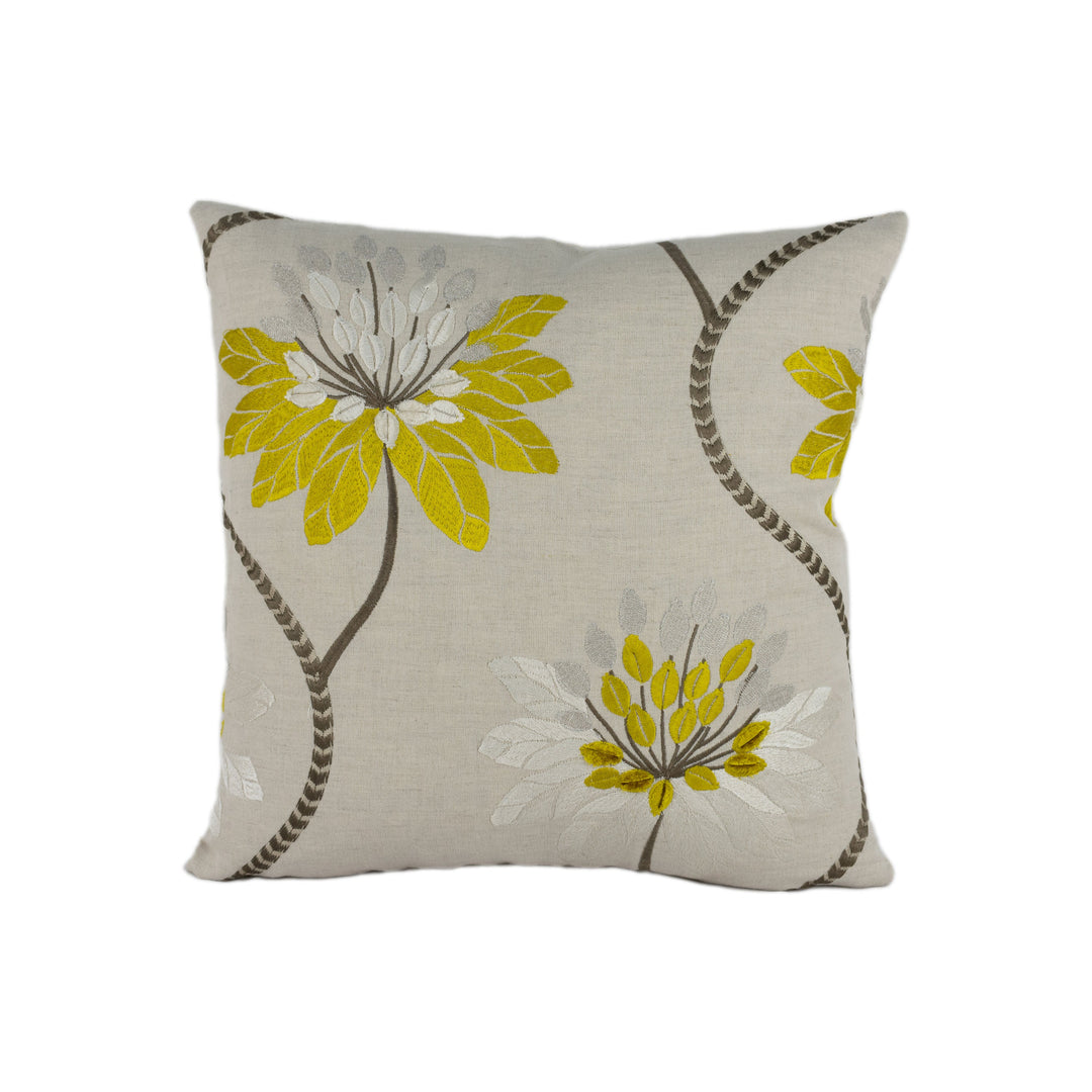 Harlequin - Eloise - Marigold - Stunning Embroidered Floral Designer Cushion Cover Throw Pillow Home Decor