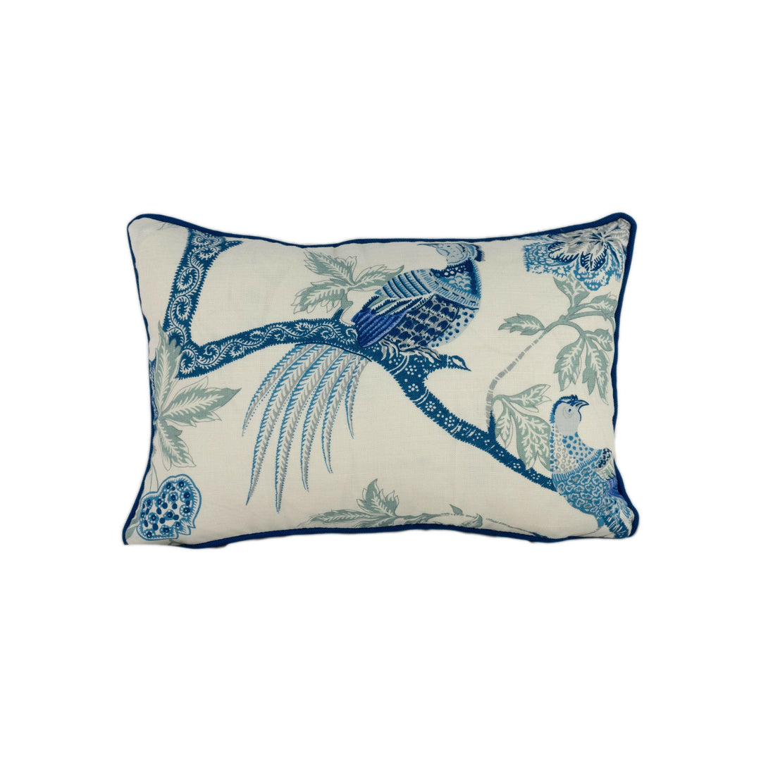 Schumacher - Arbre Chinois - Porcelain - Classic English Antique Chinoiserie Cushion Cover - Handmade Throw Pillow Designer Home Decor.