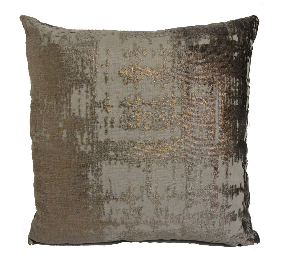Prestigious - Aphrodite - Copper - Metallic Highlighted Textured Velvet Cushion Cover - Handmade Throw Pillow Designer Home Decor.