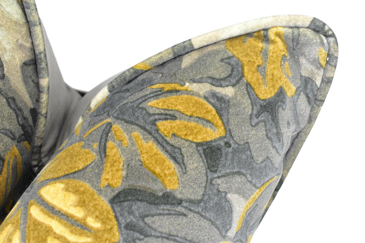 Zoffany - Richmond Park Velvet - Nightfall - Dark Moody Foliage Designer Velvet Cushion Cover - Luxury Throw Pillow - Handmade Home Decor.