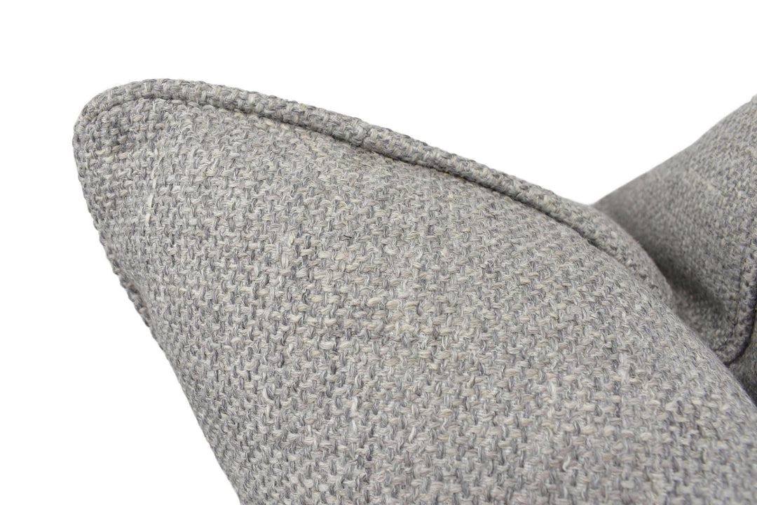 Jane Churchill - Rosmar - Charcoal - Soft Woven Plain Designer Cushion Cover - Harmonious Grey Textured Yarn Pillow Cover - Sophisticated.