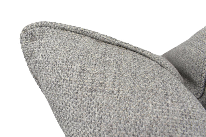 Jane Churchill - Rosmar - Charcoal - Soft Woven Plain Designer Cushion Cover - Harmonious Grey Textured Yarn Pillow Cover - Sophisticated.