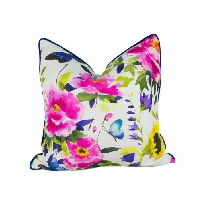 Bluebellgray - Butterfly - Spring - Stunning Contrast Piped Designer Cushion Cover Home Decor Throw Pillow.