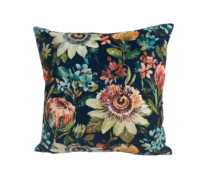 Clarke & Clarke x Studio G - Paradise - Midnight Velvet - Cushion Covers - Pillow Throws - Stunning Designer Home Decor.