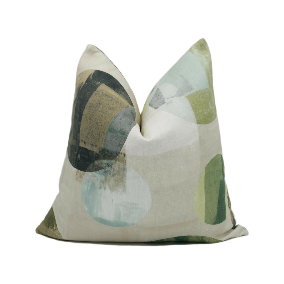 Harlequin - Rondure - Emerald / Linden / Topaz - Modern Soft Abstract Cushion Cover - Handmade Throw Pillow - Designer Home Décor.