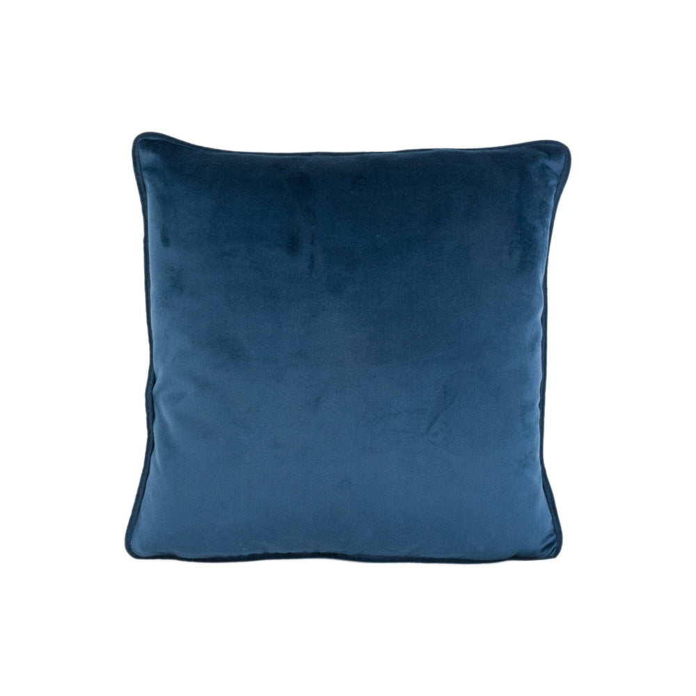 Stunning Plush Dark Blue Royal Velvet Cushion Cover - Handmade Throw Pillow - Designer Home Decor.