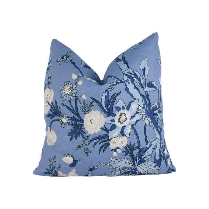 Thibaut - Nemour - Blue - Stunning Designer Cushion Cover Home Décor Throw Pillow.