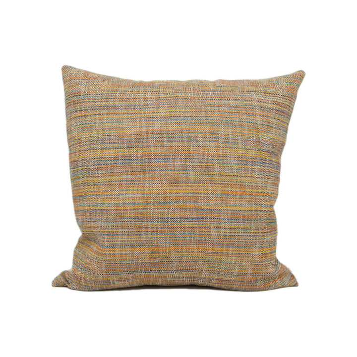 Harlequin - Lizella - Mandarin / Teal - Bright Colourful Horizontal Stripe Woven Cushion Cover - Handmade Throw Pillow - Designer Home Décor.
