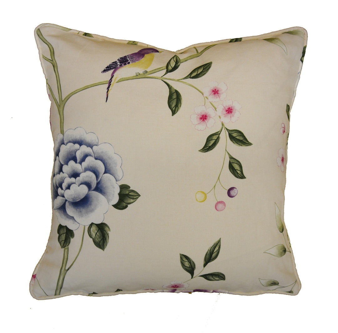 Sanderson - Pavilion - Chintz - Cushion Cover Throw Pillow Designer Home Decor.