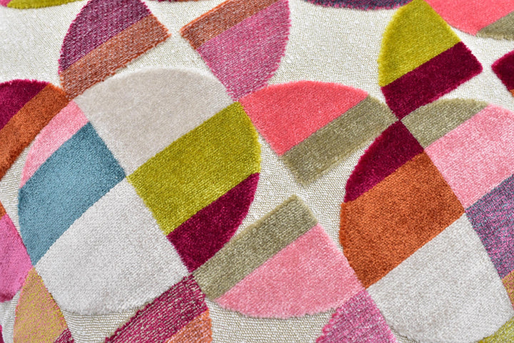 Clarke &amp; Clarke – Delaunay – Magenta / Peacock – Luxury Boho Velvet