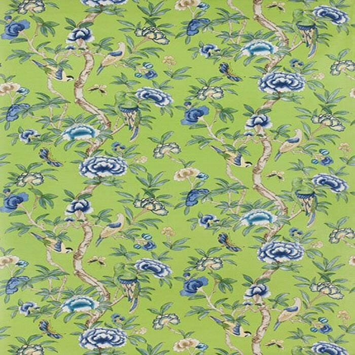 Thibaut - Giselle - Green -  Made To Measure Professionally Made Roman Blind.