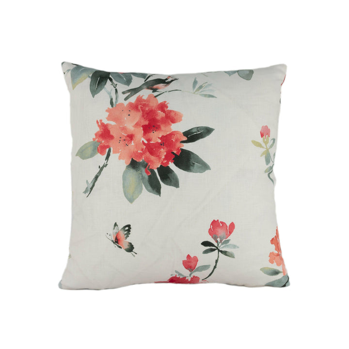 Sanderson - Rhodera - Coral - Stunning Designer Cushion Cover Home Décor Throw Pillow.