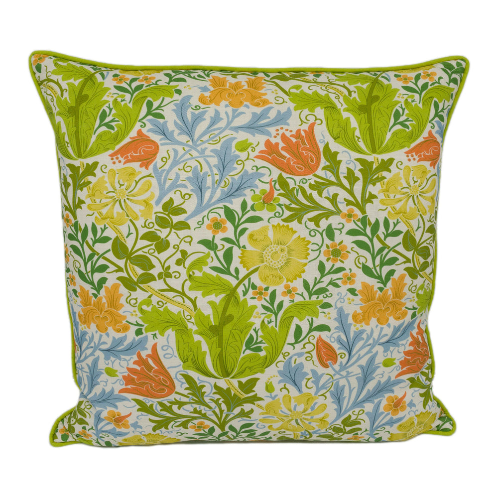 William Morris & Ben Pentreath - Compton - Spring - Bright Colourful Floral Cushion Cover - Handmade Throw Pillow - Designer Home Décor.