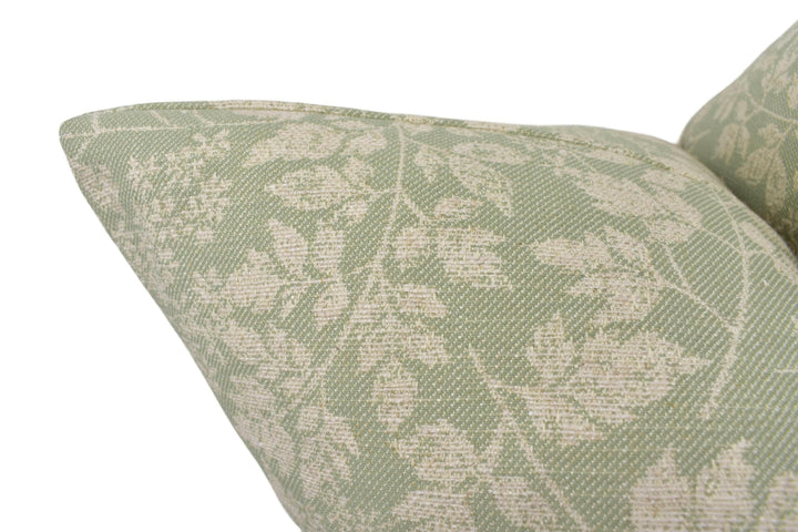 Sanderson - Spring Leaves - Fennel - Charming Simple Leaf Designer Cushion Cover - Handmade Sanderson Pillow Cover - Custom Throw Pillow.