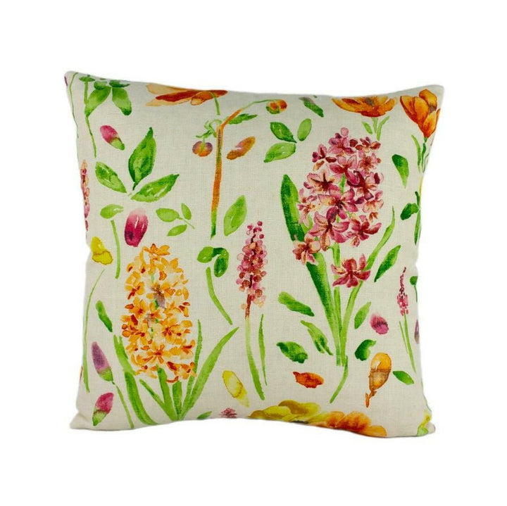 Sanderson - Spring Flowers - Wine / Paprika - Stunning Traditional Floral Designer Cushion Cover - Luxury Throw Pillow - Handmade Home Decor.