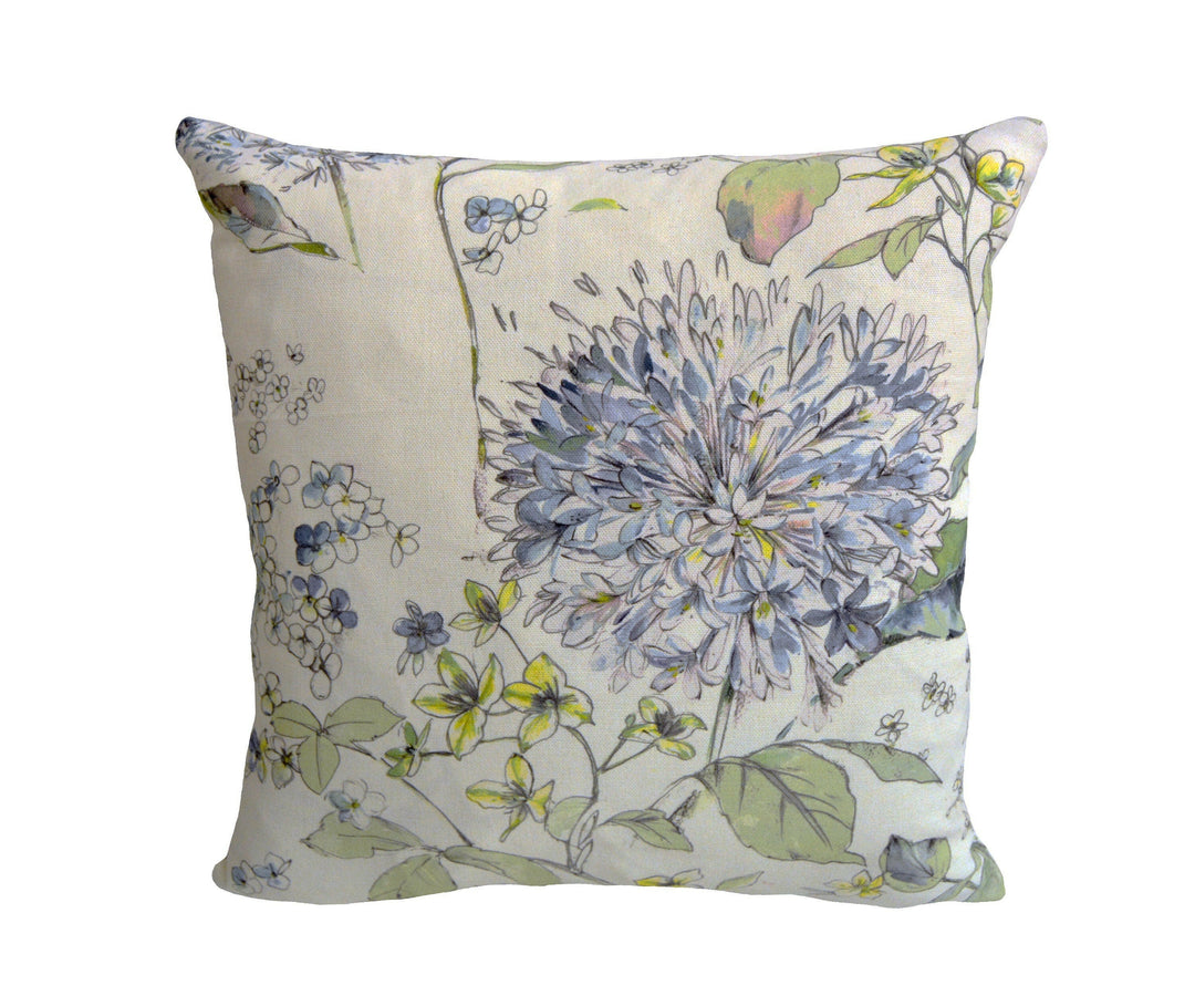 Prestigious - Lila - Lichen - Fresh Floral Country Cushion Cover - Handmade Throw Pillow Designer Home Decor.